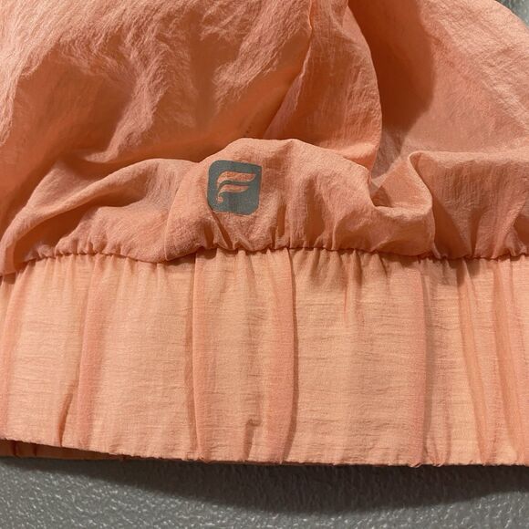FABLETICS Flyweight Nylon Hooded Jacket Adjustable Bungee Wind Womens XS Peach - Picture 9 of 12
